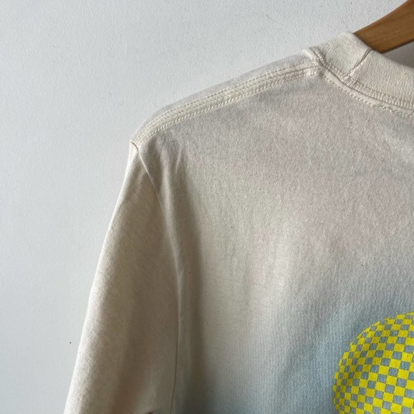 Jam Longsleeve Mens Small Cream Graphic Printed Athletic Sport Retro Top - Picture 5 of 6